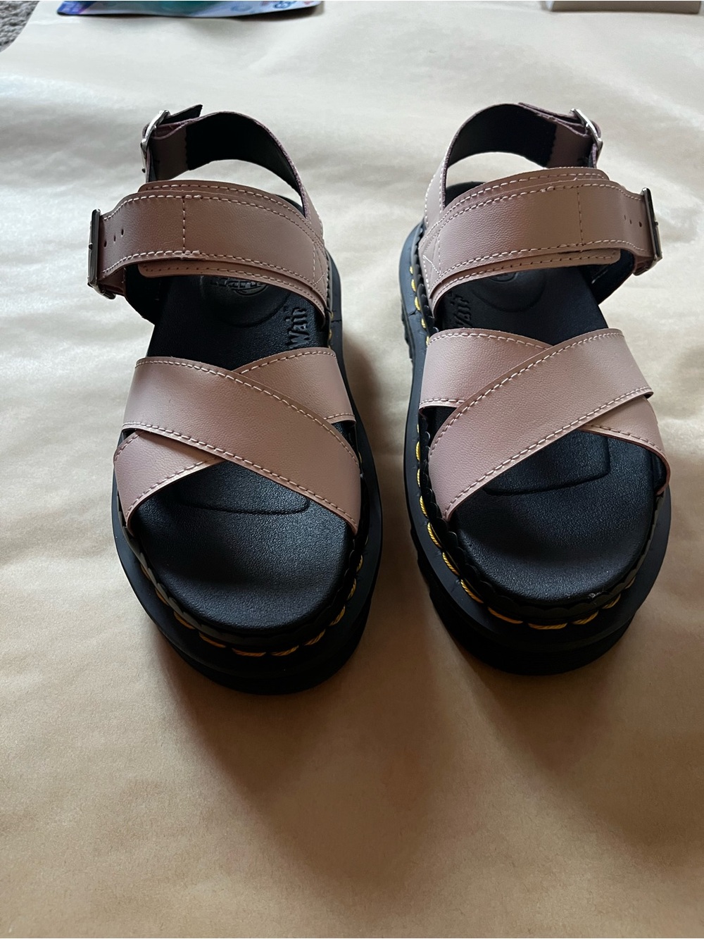 NEW Dr. Martens Pink Holographic Sandals - Picture 9 of 9